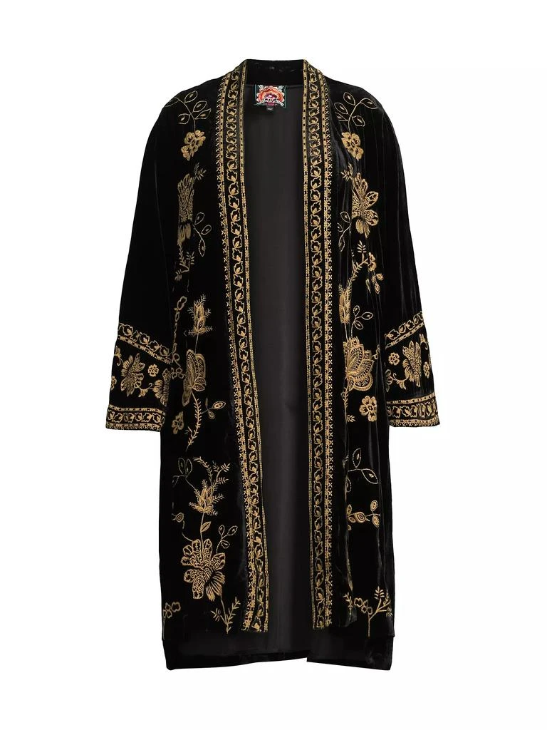 Johnny Was Plus Nyomi Velvet Kimono Coat 1
