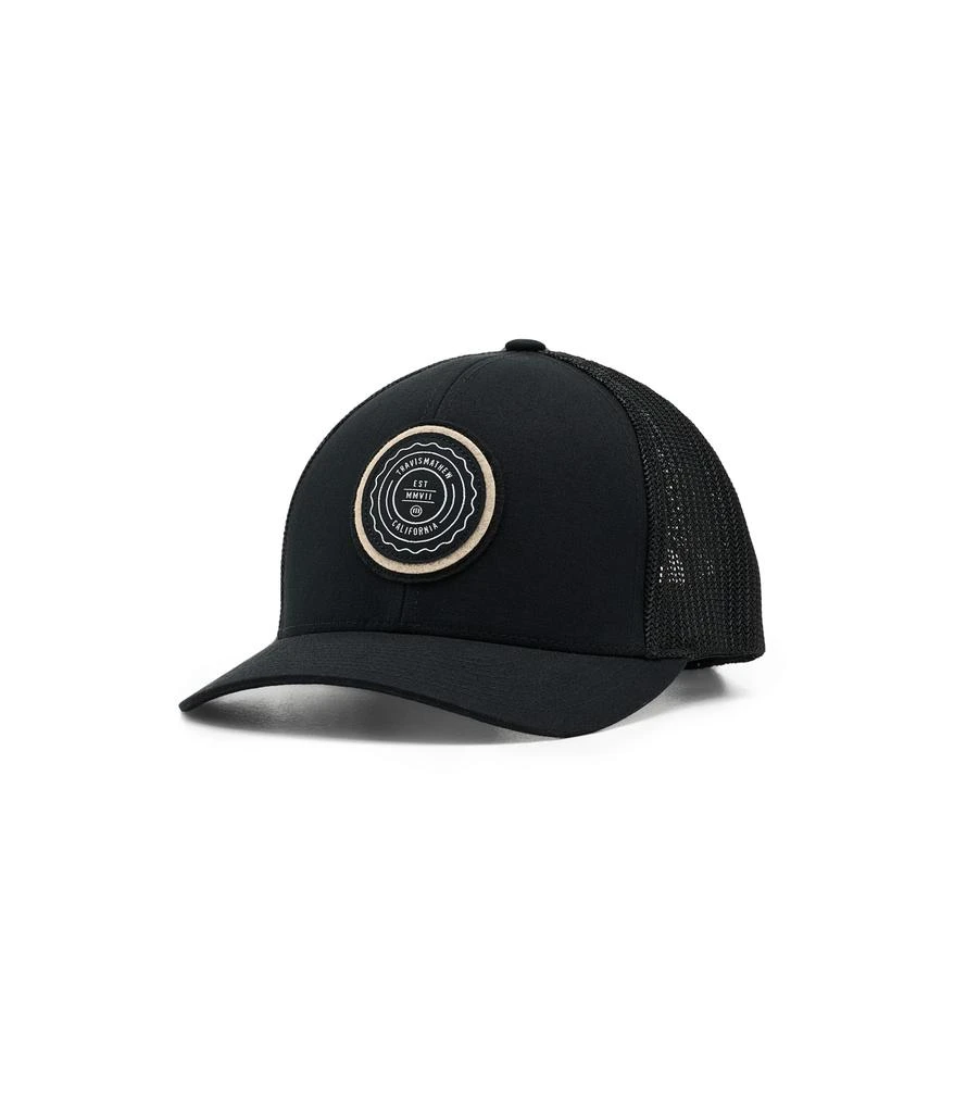 Casquette De Golf Travis Mathew Homme, Noir, Taille L/XL, Flexible, Patch Logo