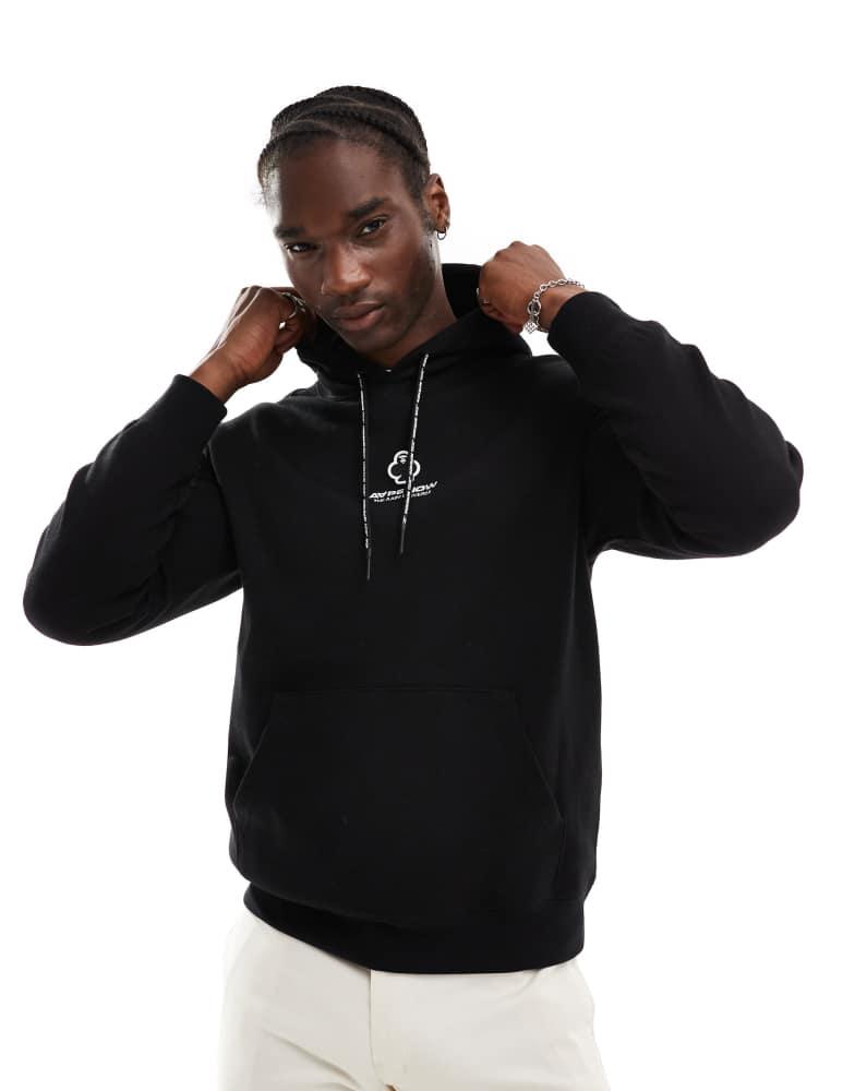 AAPE Aape By A Bathing Ape Clover hoodie in black
