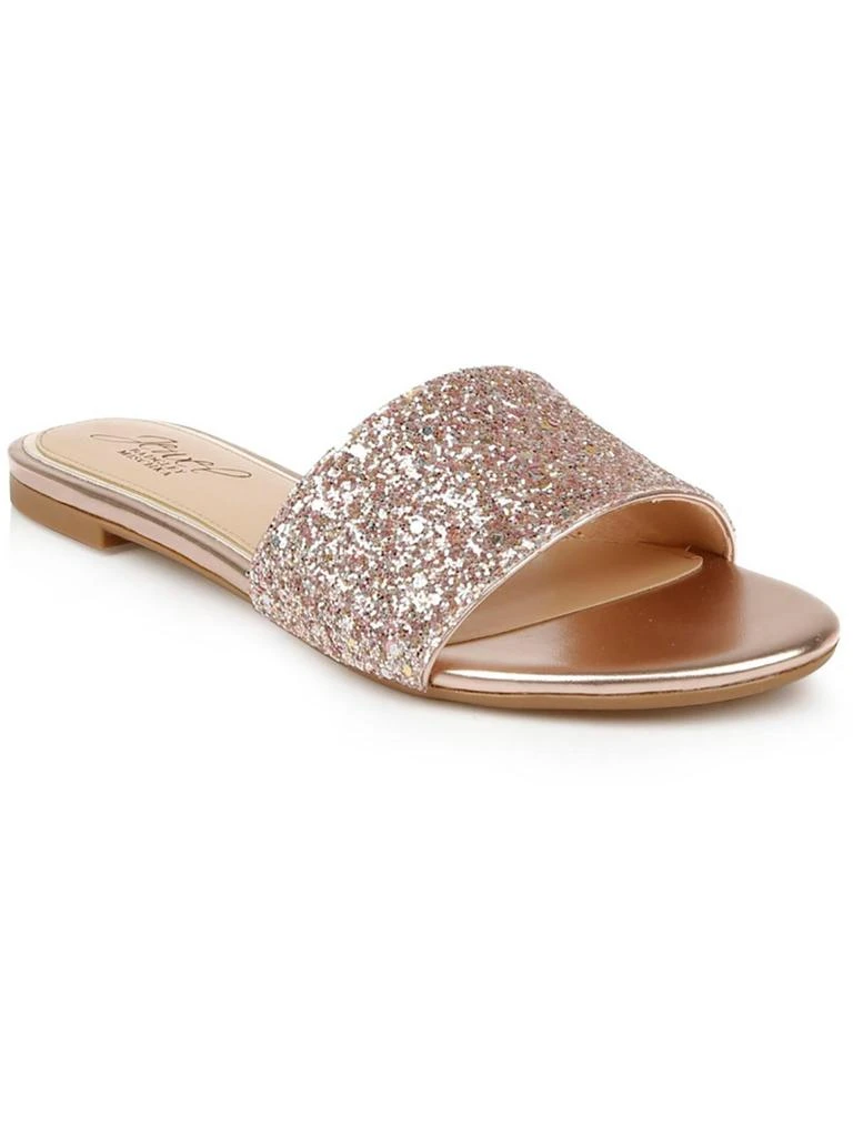 Badgley Mischka Dillian Womens Flat Slip On Dressy Slide Sandals 4