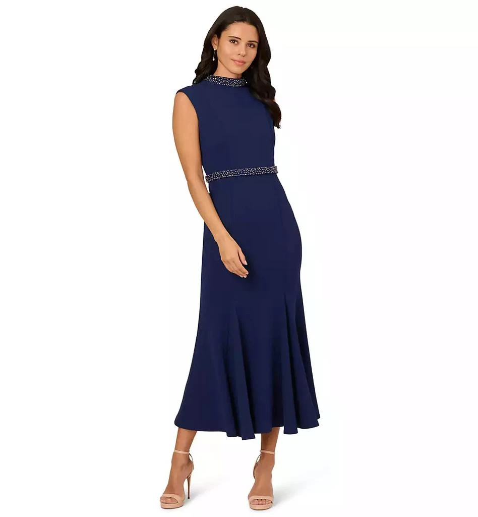 Adrianna Papell Women's Mock-Neck Knit Mermaid Dress 3