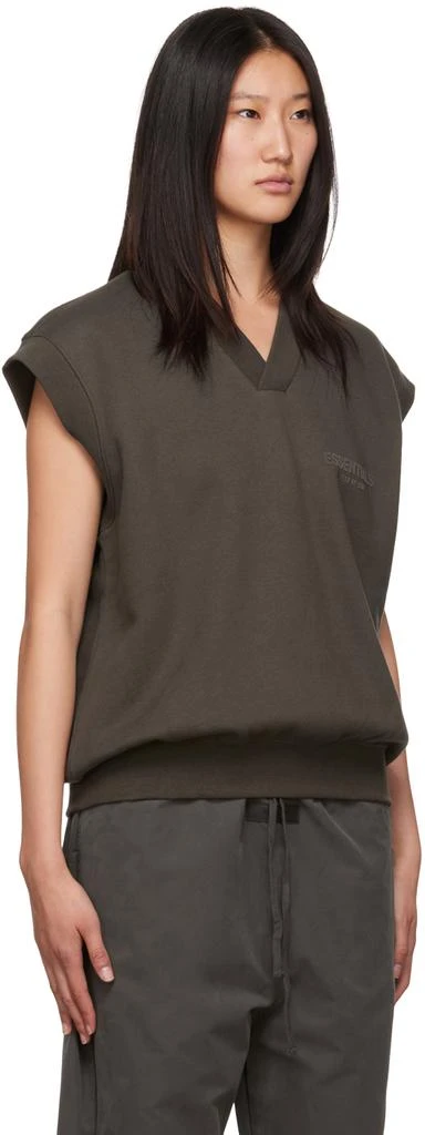 Fear of God ESSENTIALS Gray V-Neck Vest 2