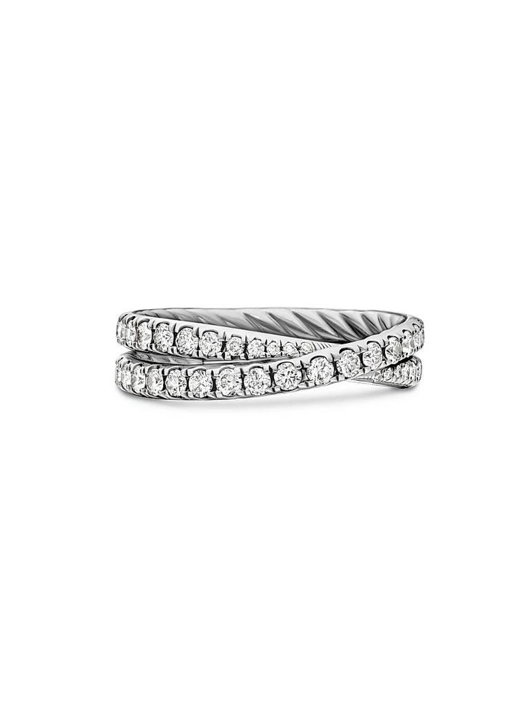 David Yurman DY Crossover Band Ring in Platinum 1