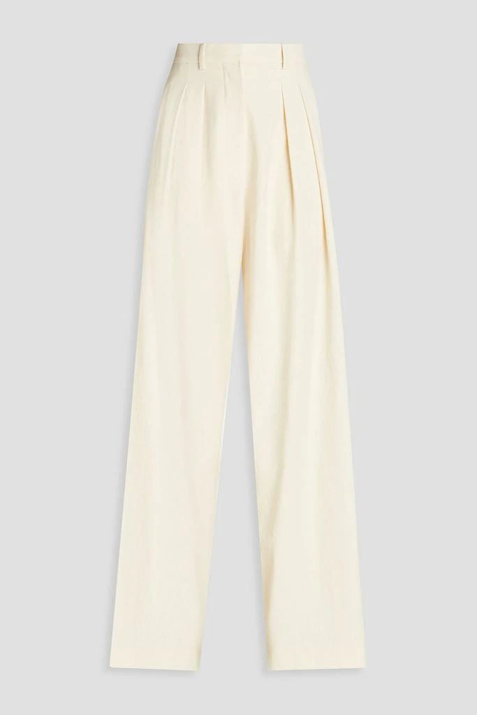 Nanushka Marika slub woven wide-leg pants 1