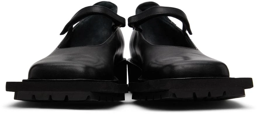 Sinéad O’Dwyer SSENSE Exclusive Black Tabitha Ringwood Edition Leather School Loafers 2
