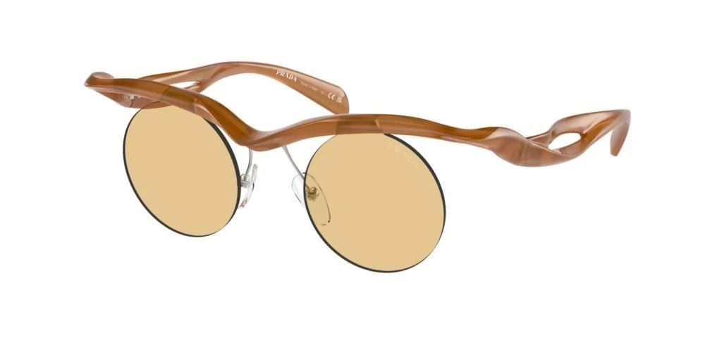 Authentic round Prada sunglasses. Brand new! Prada Eyewear round-frame Sunglasses | Gold | FARFETCH main image 4