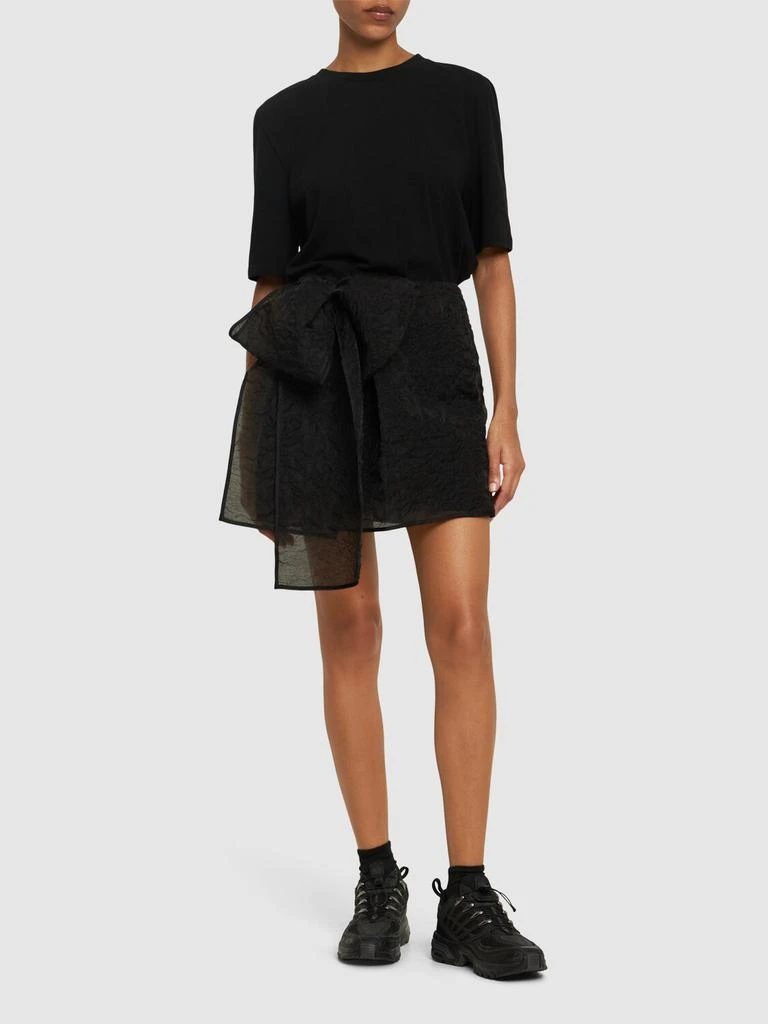 CECILIE BAHNSEN Gigi Matelassé Bow Mini Skirt 1