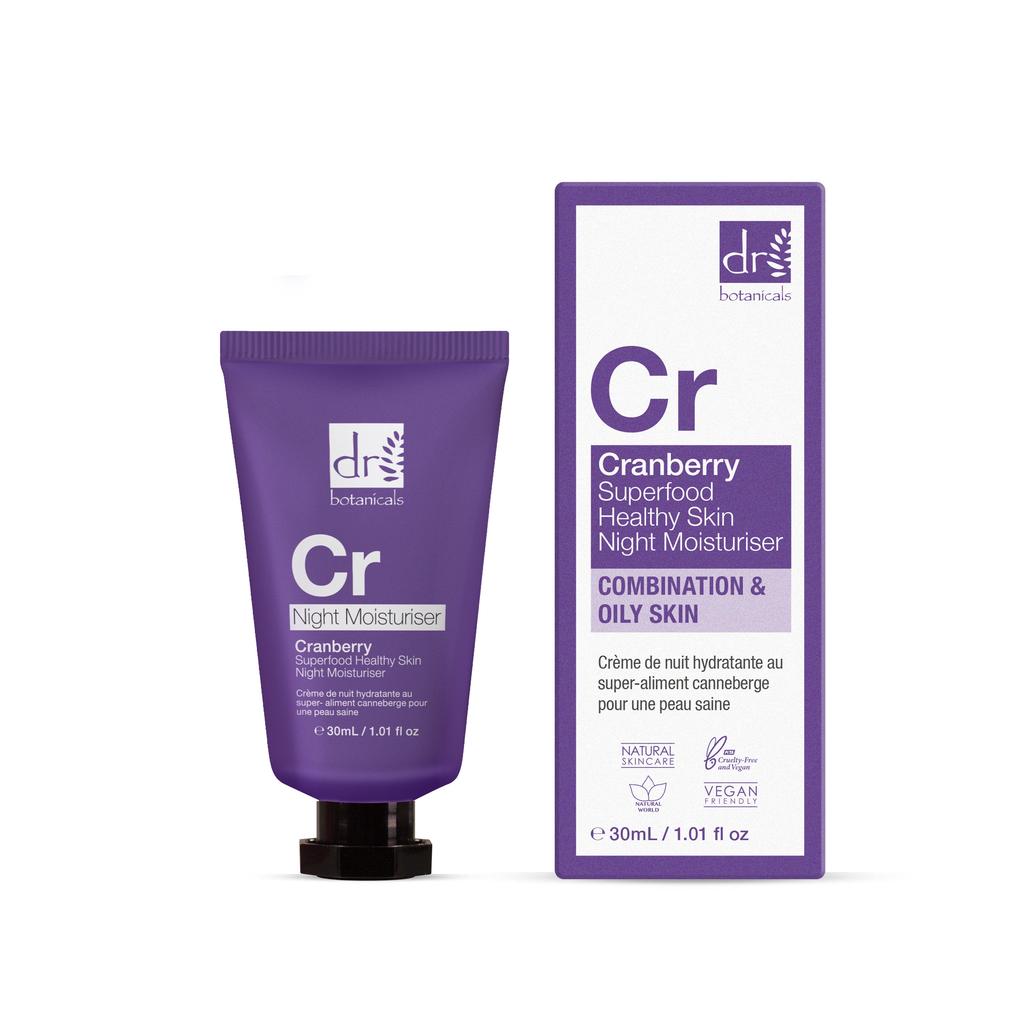 Dr. Botanicals Cranberry Superfood Healthy Skin Night Moisturiser 30ml