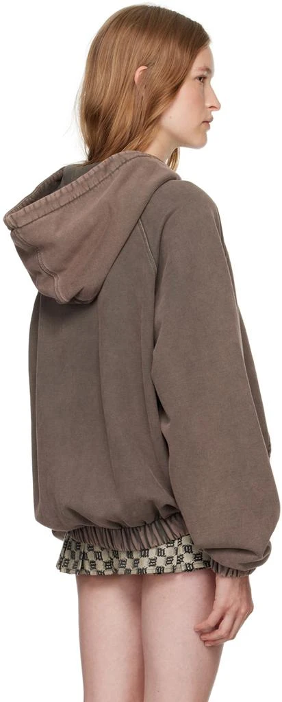 Misbhv Brown Zipped Hoodie 3