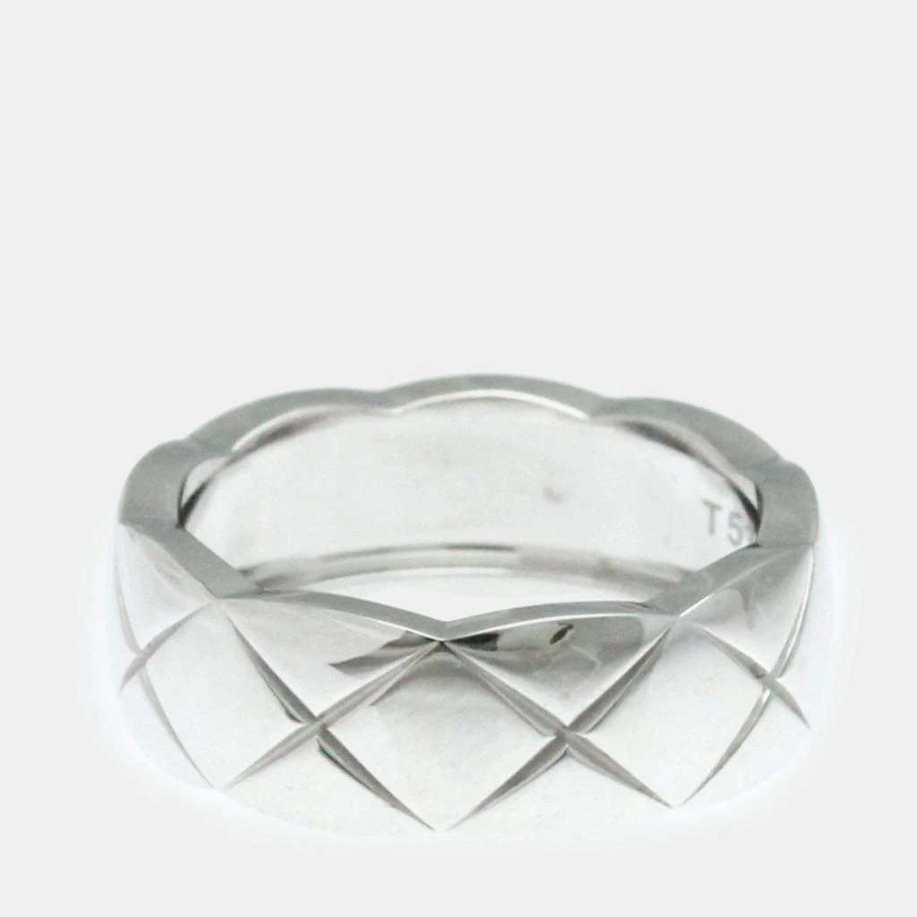 Chanel Chanel 18K White Gold Coco Crush Band Ring EU 51 2