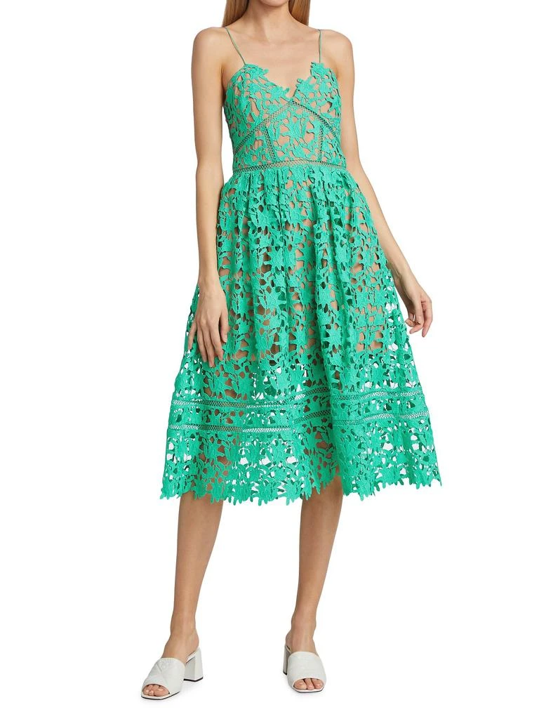 sachin and babi light blue dress Focus by Shani  Embroidered Lace Fit & Flare Dress in Black