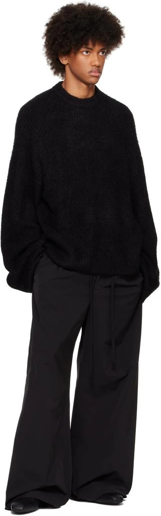 Entire Studios Black Heavy Knit Crew Sweater 4