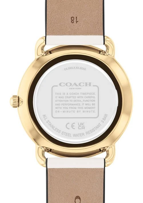 Coach Elliot Leather Strap Watch 2