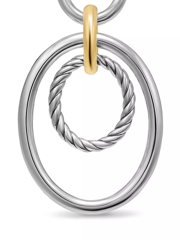 David Yurman DY Mercer Mobile Drop Earrings in Sterling Silver with 18K Yellow Gold, 65.7MM 3