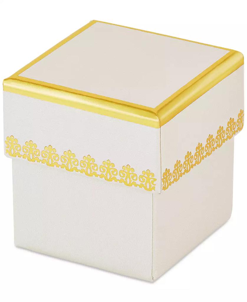 Macy's Children's Cubic Zirconia Accent Endless Hoop Earrings in 14K Yellow Gold (2mm)