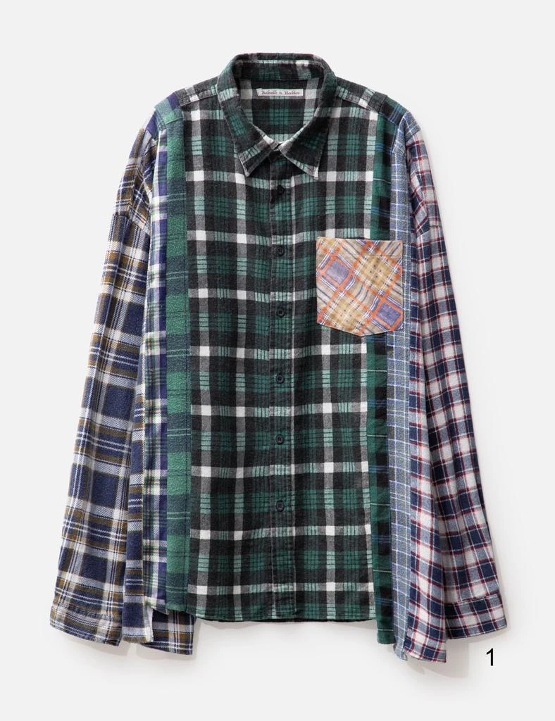 Needles FLANNEL SHIRT - 7 CUTS WIDE SHIRT 6