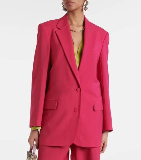 Dries Van Noten Oversized wool and mohair blazer 6