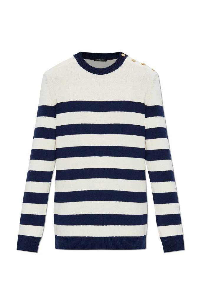 Balmain Balmain Stripe Patterned Jumper 1
