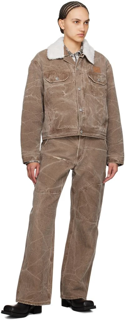 Acne Studios Brown Patch Jeans 4