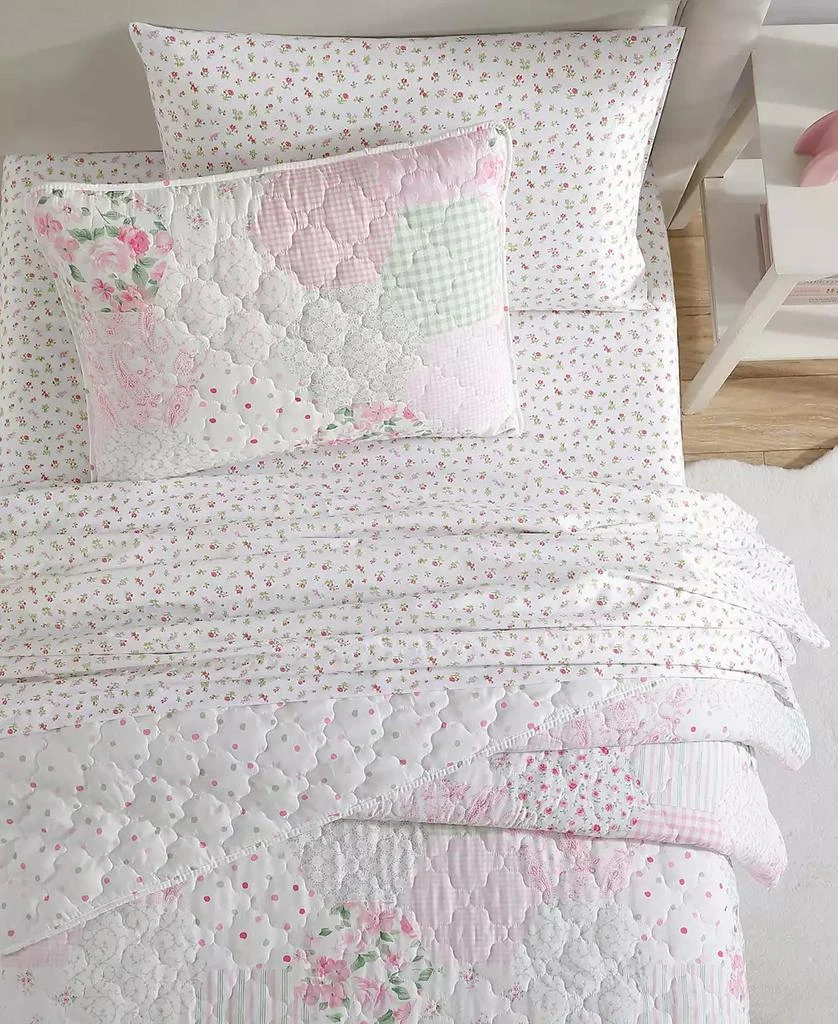 Laura Ashley Ellyn Reversible 3 Piece Quilt Set 8