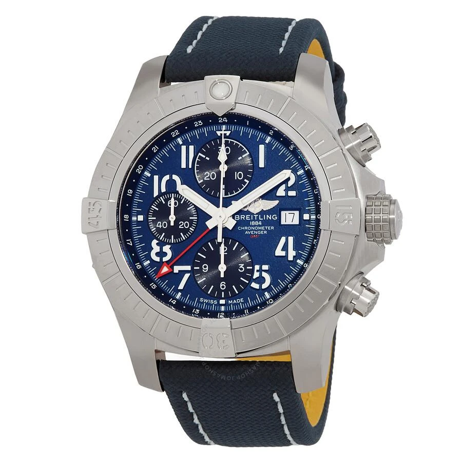 BREITLING Avenger Chronograph GMT Automatic Chronometer Blue Dial Men's Watch A24315101C1X1 1