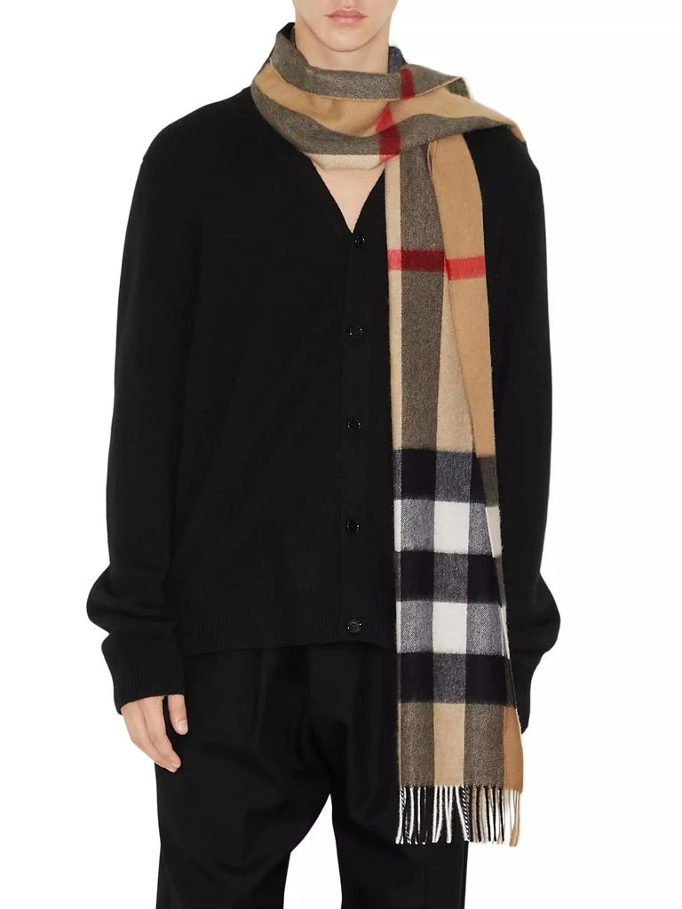 Burberry Cashmere Mega Check Scarf 2