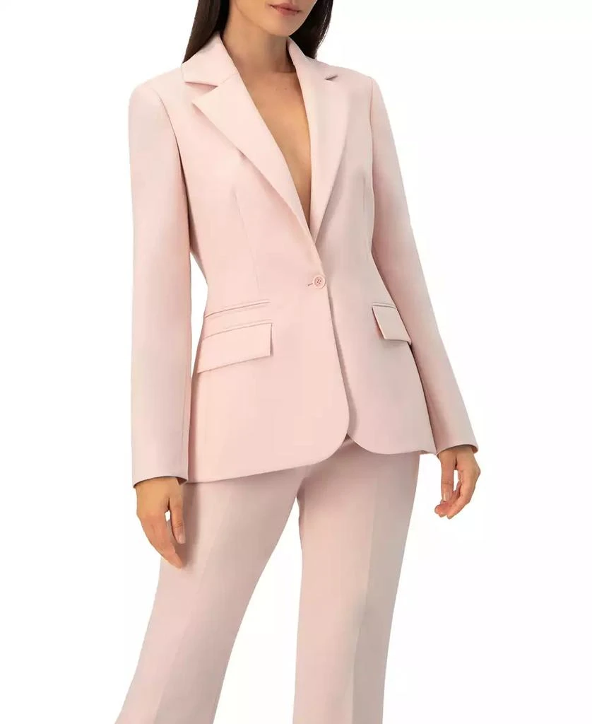 Ivonne Women
s Single-Button Classic Blazer