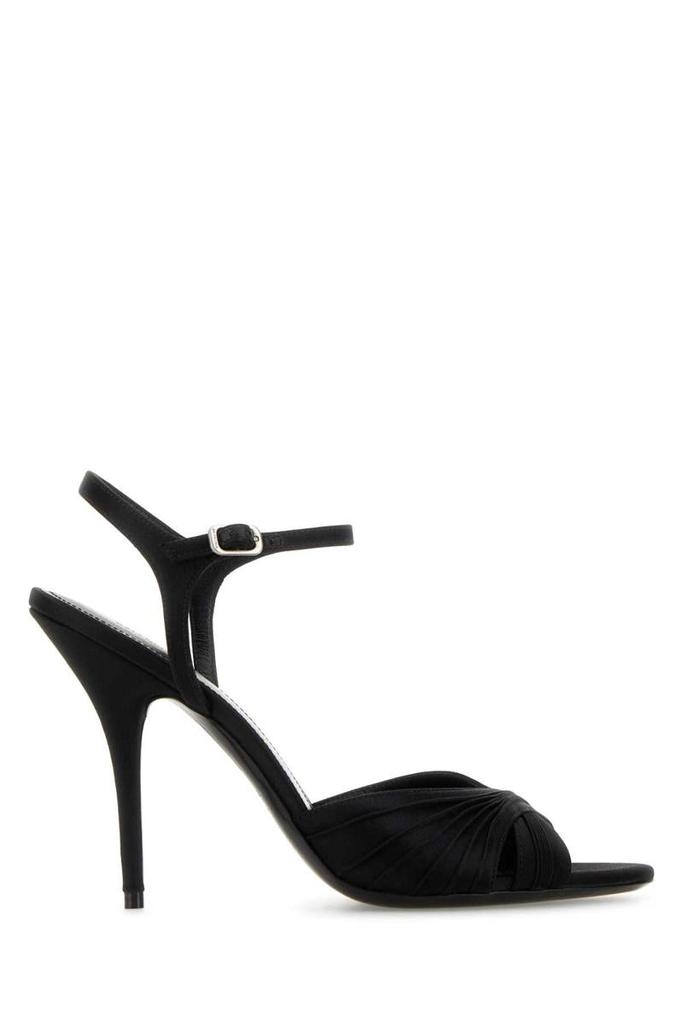 Shop Balenciaga - Knife Bow-Detailed Slingback Pumps - Black