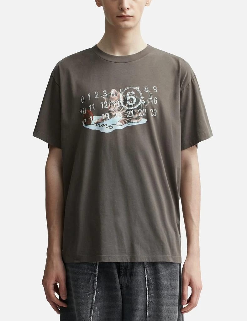 MM6 Cat & Wool Print T-Shirt 3