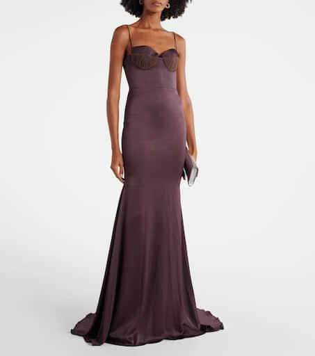 Alex Perry Satin bustier gown 2