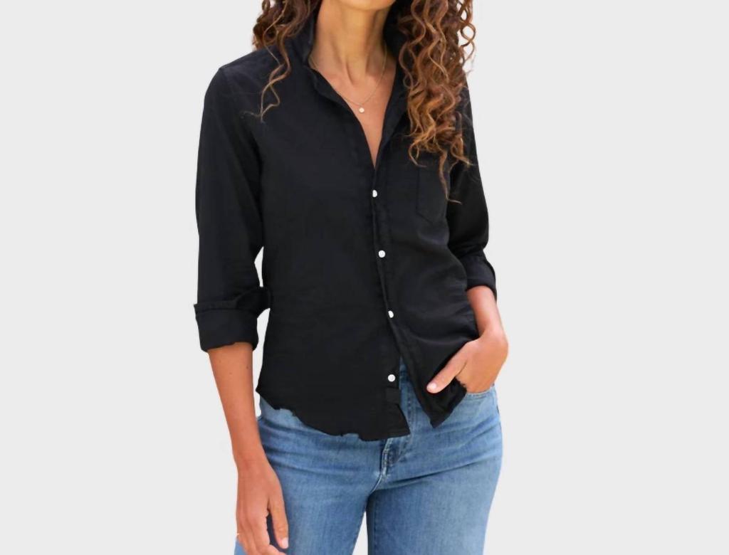 Frank & Eileen Barry Button Up Shirt In Black