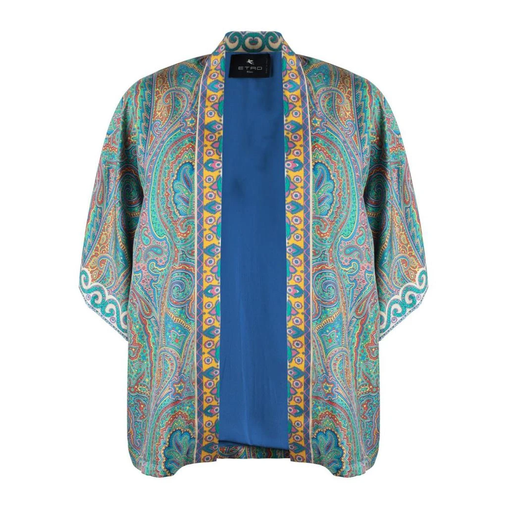 ETRO Etro Silk Kimono With Multicolor Paisley Print 1