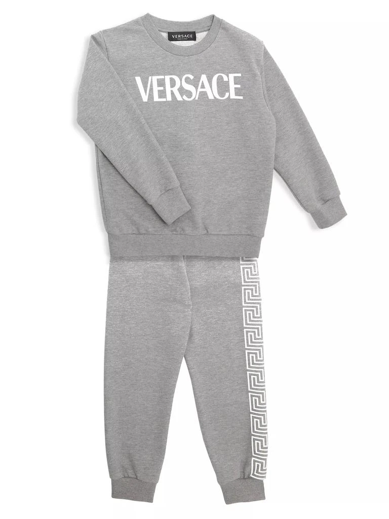 Versace Little Kid's &amp; Kid's Logo Crewneck Sweatshirt 2