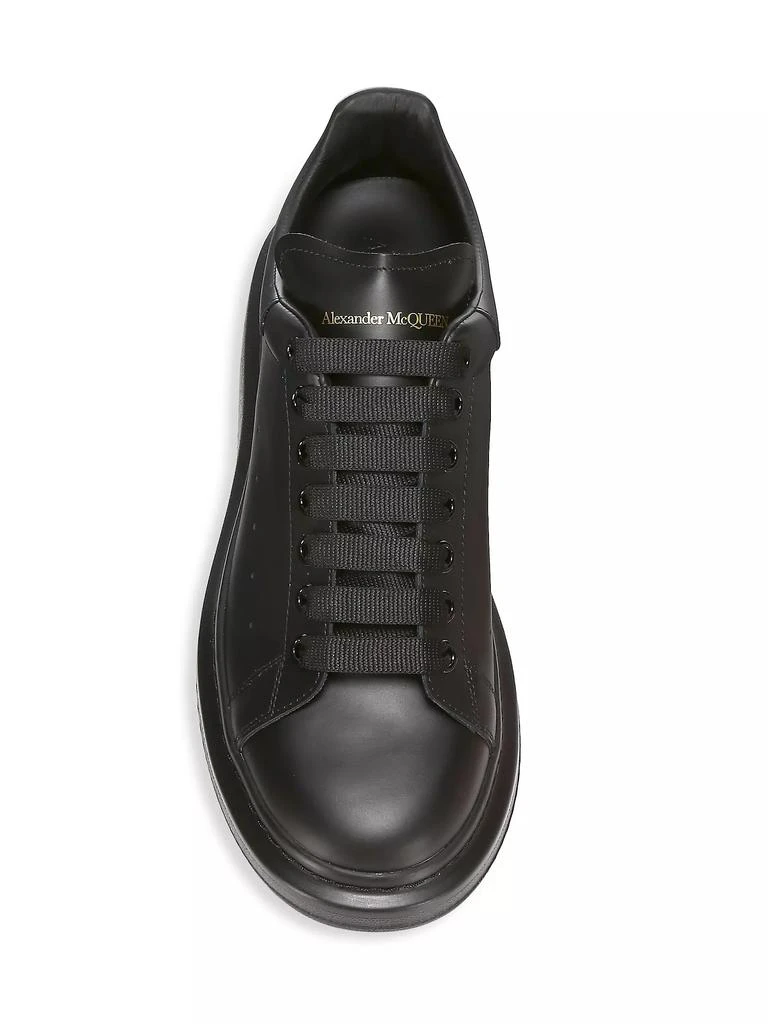 Alexander McQueen Men's Oversized Leather Platform Sneakers 5