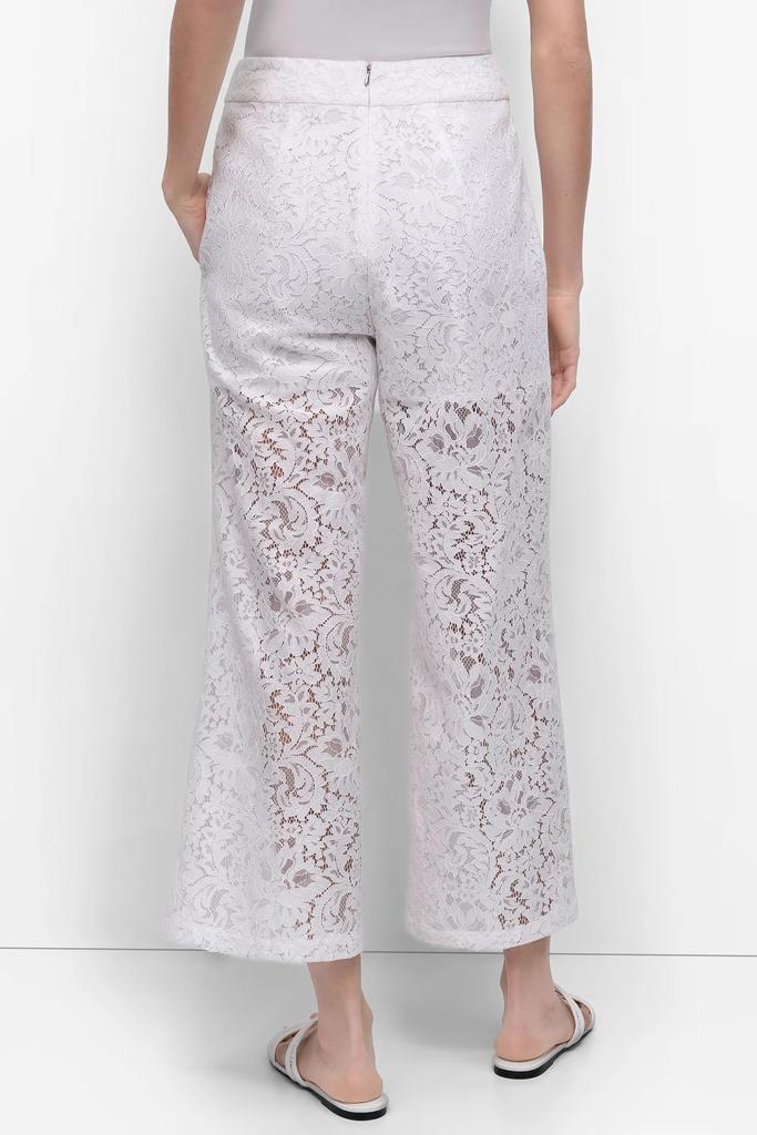 DKNY CROPPED LACE STRAIGHT LEG TROUSER