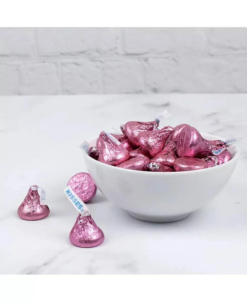 Just Candy Pink Hershey's Kisses Candy Milk Chocolates 90 Pieces 3