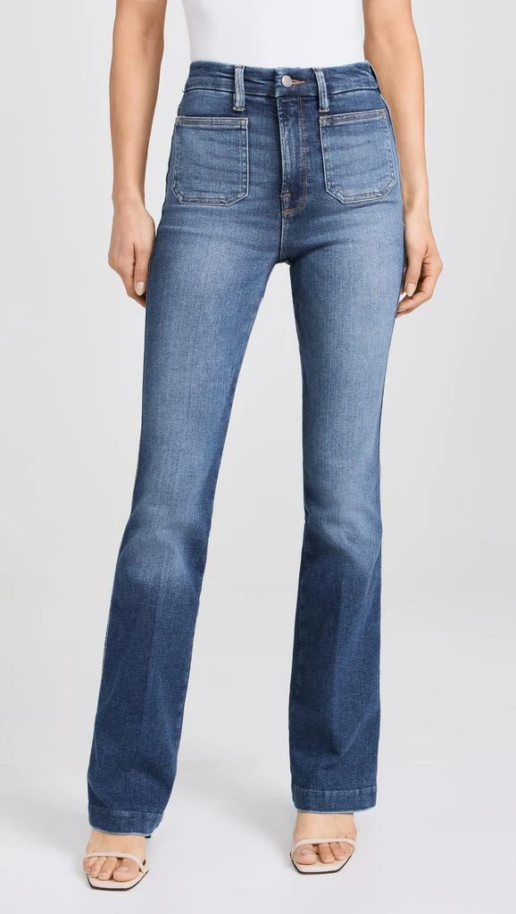 Good American Good Curve Boot Jeans with Patch Pockets 6