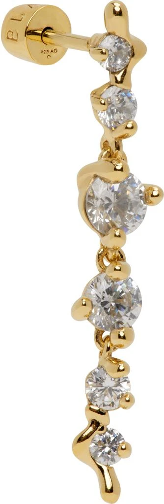 Maria Black Gold Arctic Medium Single Earring 2