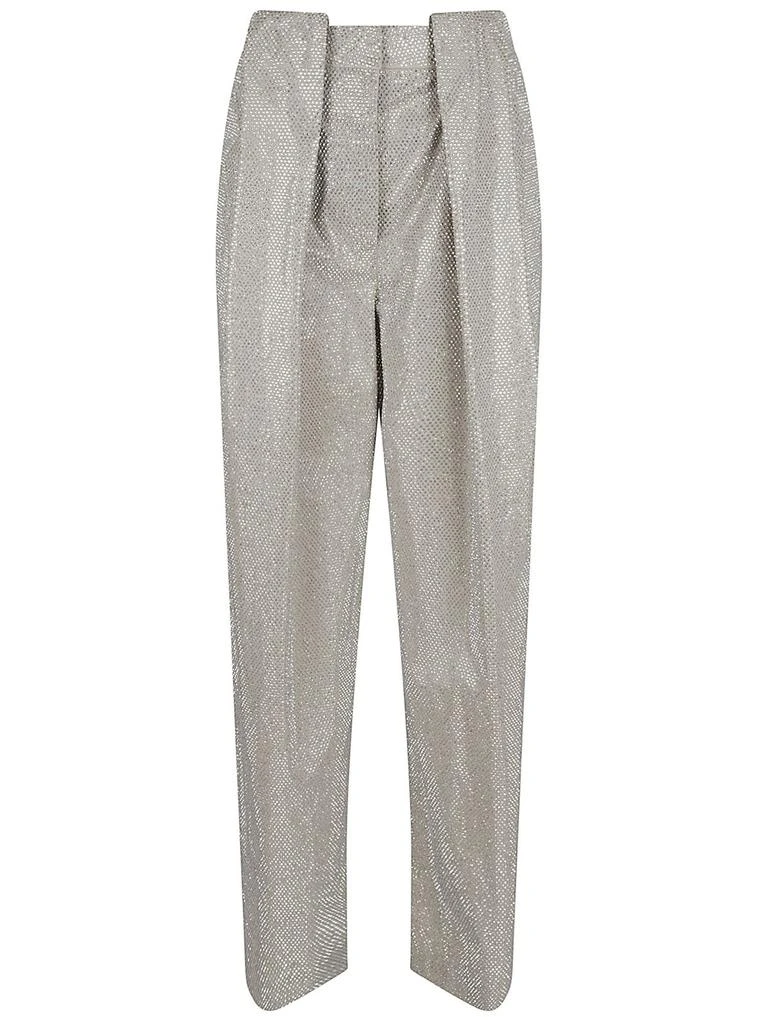 Stella McCartney Stella McCartney Slouchy Paneled Rhinestone-Embellished Pants 1