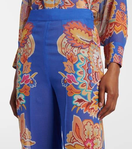 ETRO Paisley wide-leg pants 4