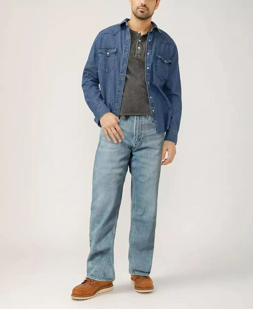Silver Jeans Co. Men's Relaxed Fit Straight Leg Jeans 4