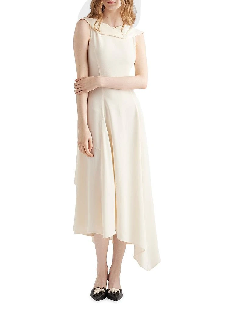 Prada Asymmetrical Satin Crepe Dress - Dresses & Skirts - Free Shipping -  BeyondStyle