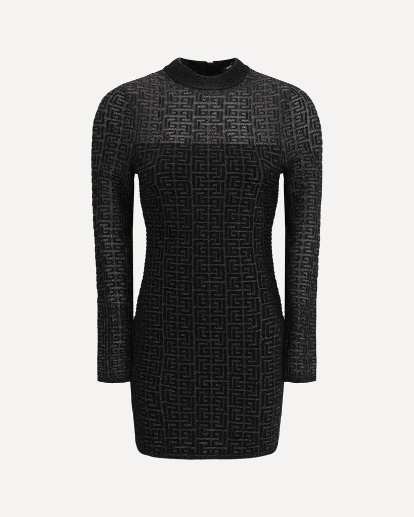 【関税＆送料込み】Balmain Vichy Dress Balmain Halter Vichy Knit Mini Dress | Neiman Marcus