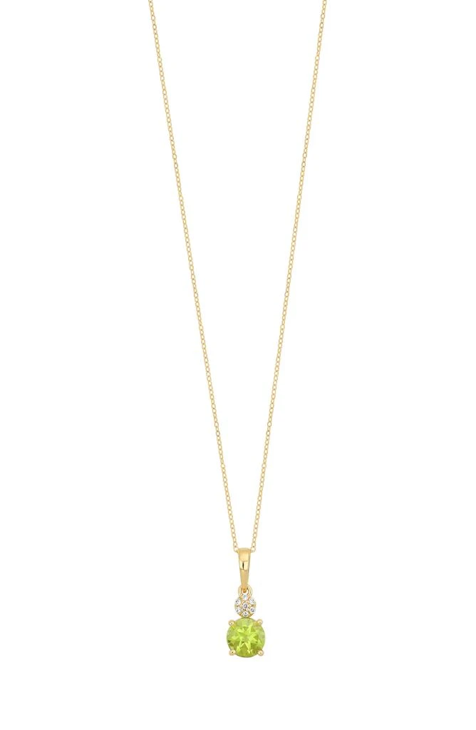 Bony Levy 18K Gold Pavé Diamond & Semiprecious Stone Pendant Necklace - 0.02ct. 1