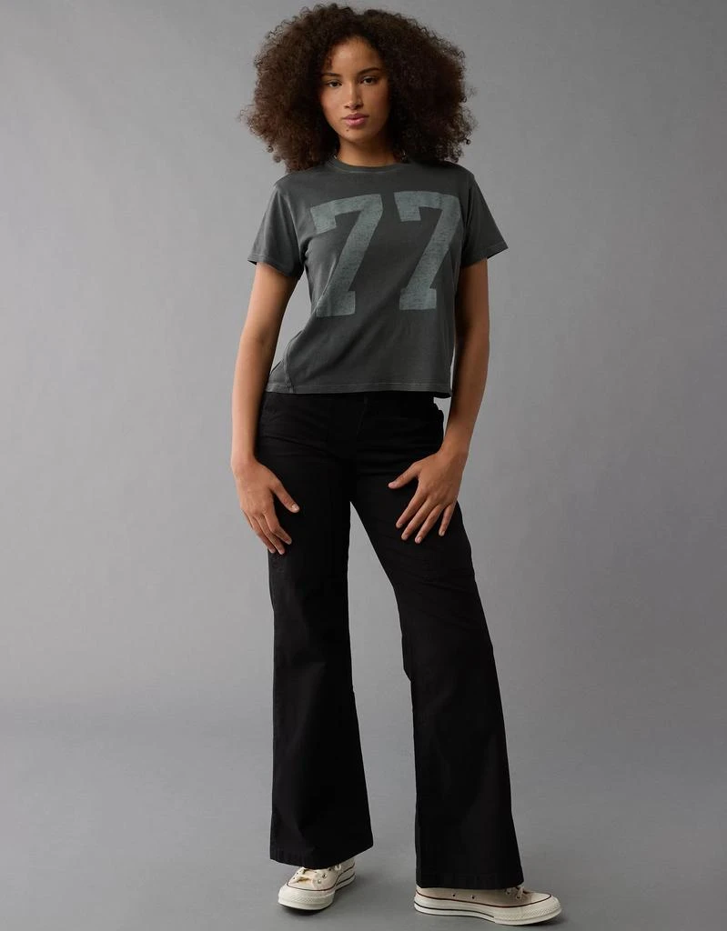 AE AE Snappy Stretch Curvy Low-Rise Baggy Flare Pant 1