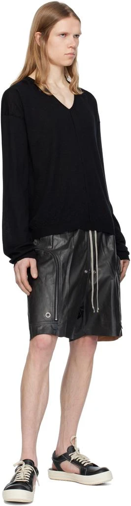 Rick Owens Black Hollywood Hollowed Vintage Sneaks Sneakers 5