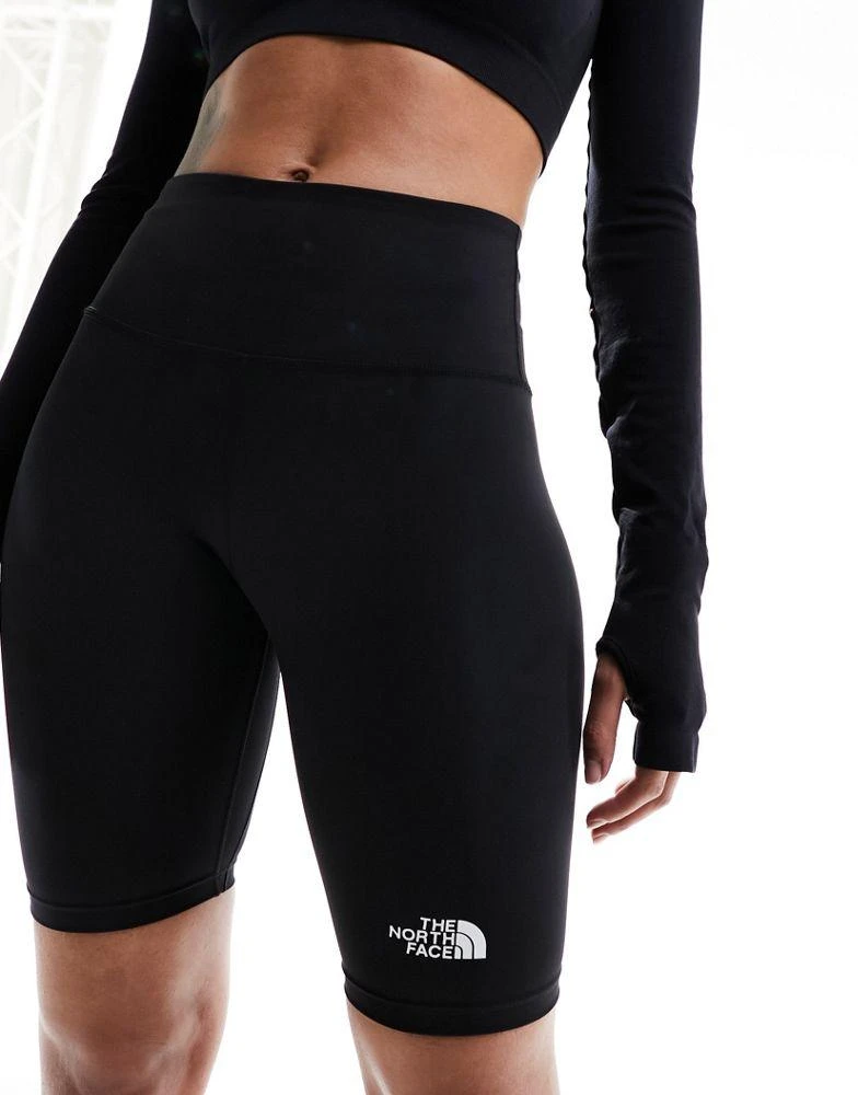 The North Face The North Face Flex logo legging shorts in black 3