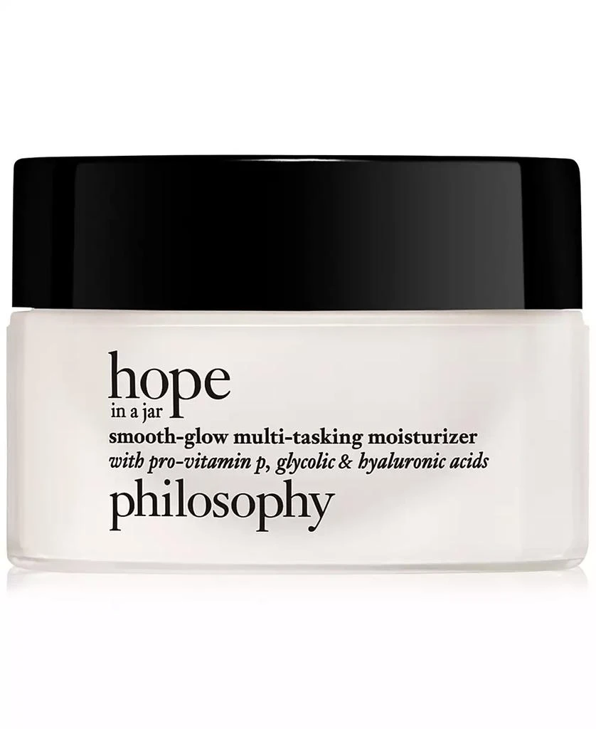 philosophy Hope In A Jar Smooth-Glow Multi-Tasking Moisturizer With Pro-Vitamin P, Glycolic & Hyaluronic Acids, 0.5 oz. 1