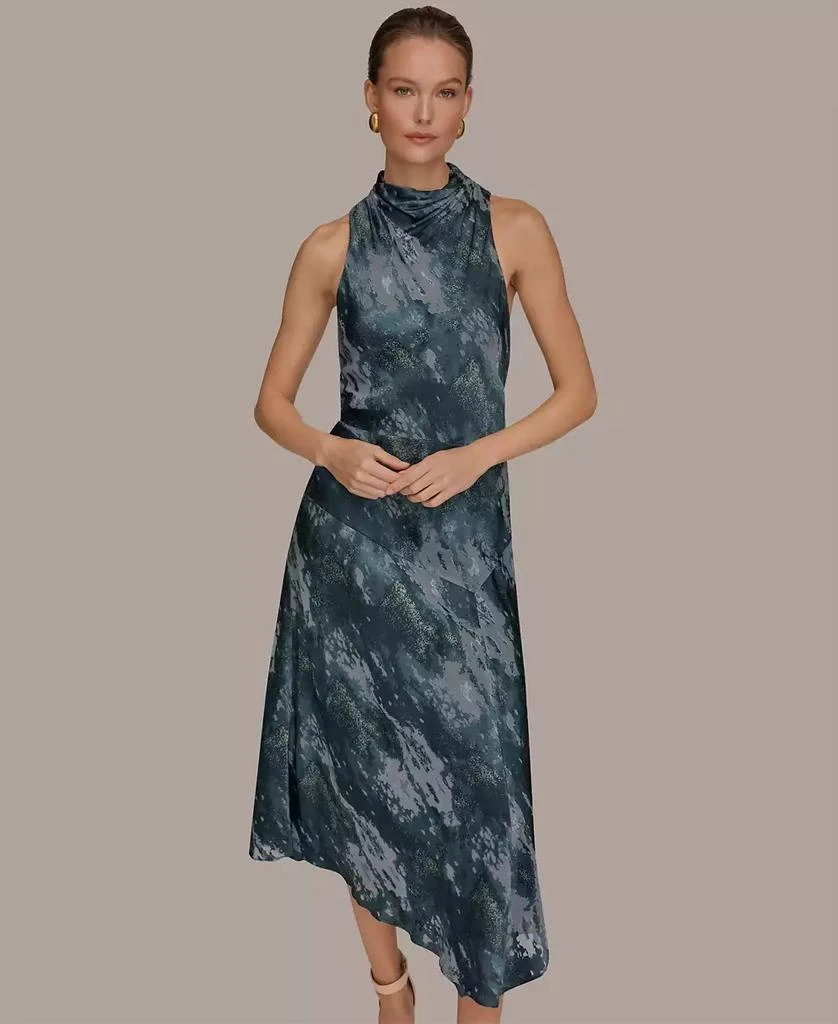 Donna Karan Women
s Sleeveless High Neck Midi Dress