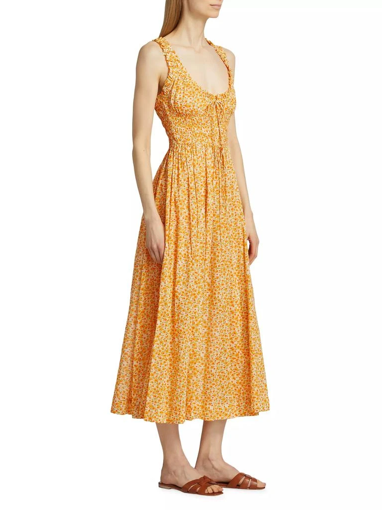 DÔEN Emmaretta Floral Cotton Midi-Dress 4